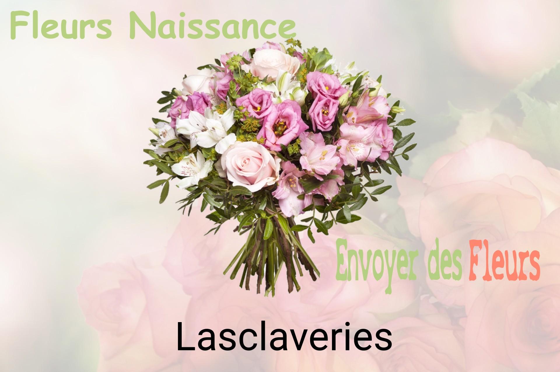 Bouquet de fleurs de naissance livré à Lasclaveries